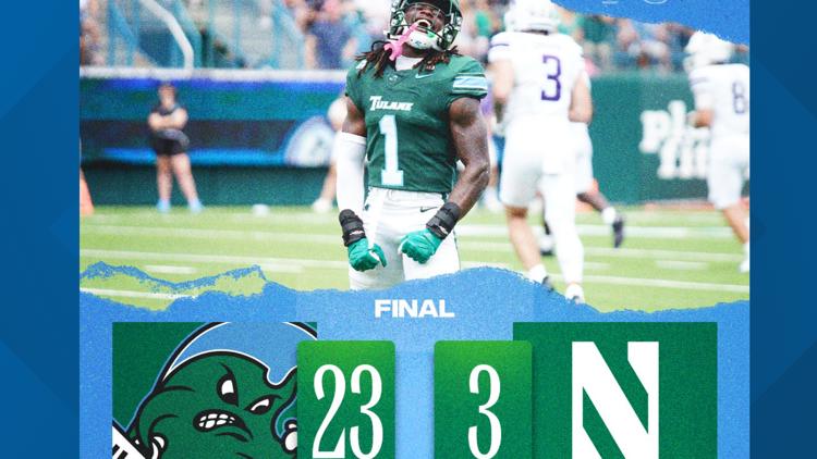 Tulane Dominates Northwestern in Season Opener 23-3