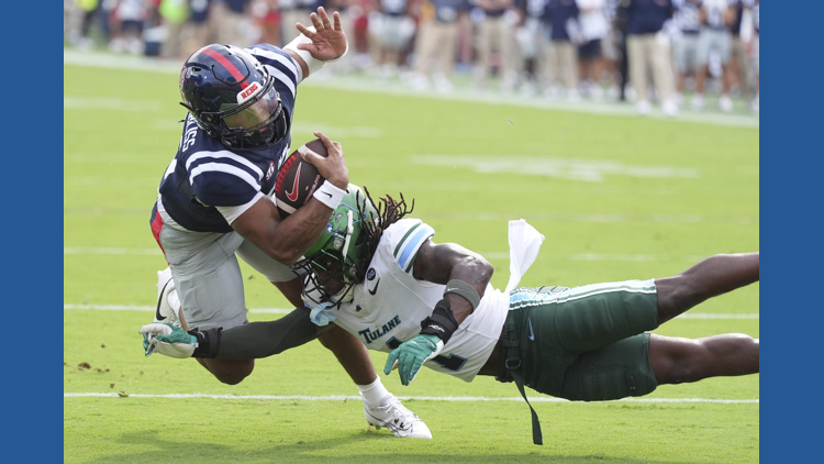 Tulane falls to Ole Miss, 1st loss of season for Green Wave