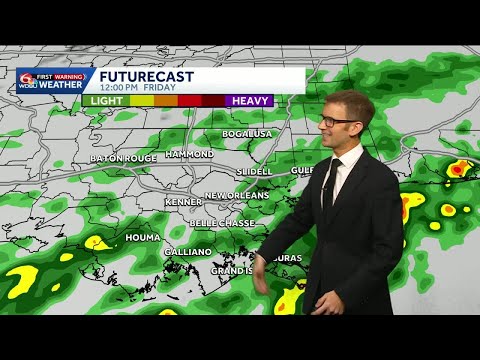 Tracking rain for Tulane game, plus a possible freeze next week