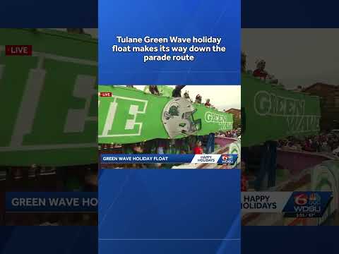 Tulane Green Wave, made time to join the holiday parade after clinching a berth in the Playoffs!