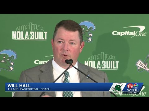 Will Hall formally introduced as next head coach for Tulane Green Wave